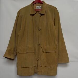 BRAEFAIR Vintage Brown Tan Leather Suede Coat  Size XXXL 3X
